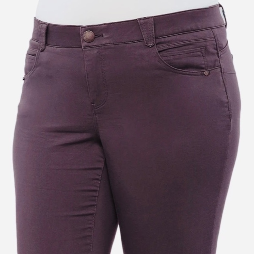 NWT Democracy Ab Solution Mulberry Straight Leg Jean